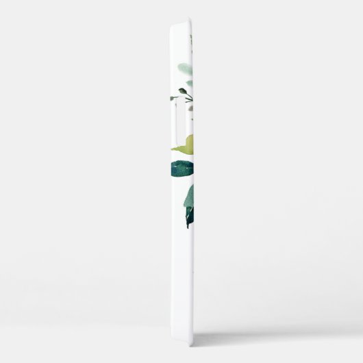 Botanisch-rustikale Wasserfarbe mit Ihrer Monogram Case-Mate iPhone Hülle (Rückseite / Rechts)