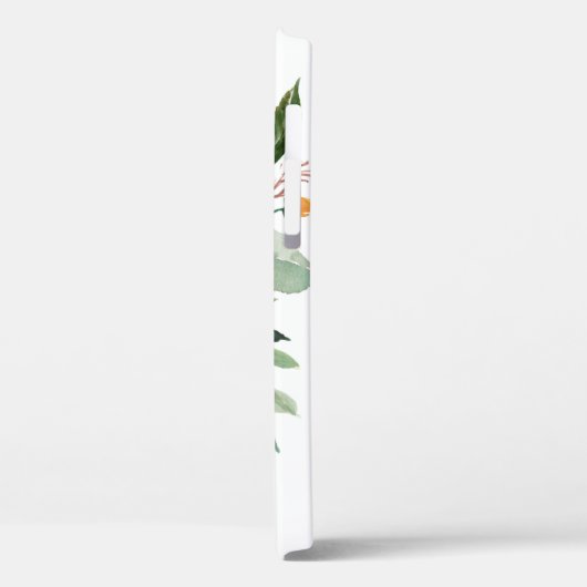 Botanisch-rustikale Wasserfarbe mit Ihrer Monogram Case-Mate iPhone Hülle (Rückseite / Links)