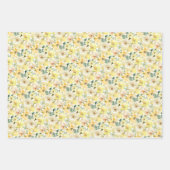 Botanisch-sonniges Gelbwasser Geschenkpapier Set (Vorderseite 3)