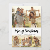 Botanisch stilvoll 4 Foto Collage Weihnachten (Vorderseite)