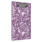 Botanisch tropisch Lila Klemmbrett (Rechts)