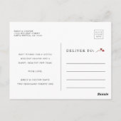 Botanisch Verheiratet & Merry New Foto Holiday Postkarte (Rückseite)