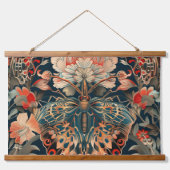 Botanisch Wandteppich Mit Holzrahmen (Vorne)