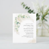 Botanische 70. Geburtstagspartei Einladung (Stehend Vorderseite)