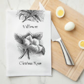 Botanische Abbildungen Geschirrtuch (Viertel Falte)