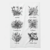 Botanische Abbildungen Geschirrtuch (Vertikal)