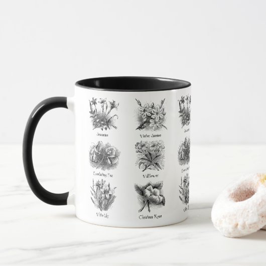 Botanische Abbildungen Tasse (Mit Donut)