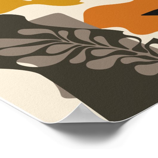 Botanische Abstrakt-Minimal-#Illustration Poster (Ecke)