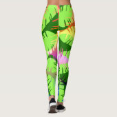 BOTANISCHE ABSTRAKTE BANANENBLÄTTER LEGGINGS (Rückseite)