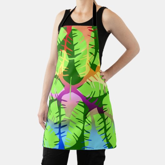 BOTANISCHE ABSTRAKTE BANANENBLÄTTER SCHÜRZE (InSitu)