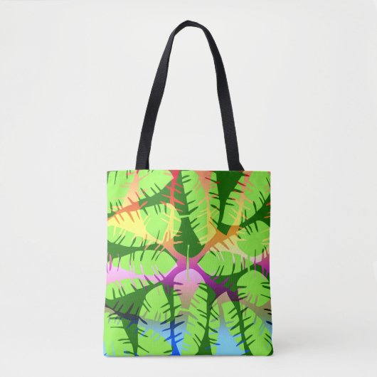 BOTANISCHE ABSTRAKTE BANANENBLÄTTER TASCHE (Vorderseite)