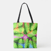 BOTANISCHE ABSTRAKTE BANANENBLÄTTER TASCHE (Rückseite)