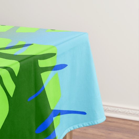 BOTANISCHE ABSTRAKTE BANANENBLÄTTER TISCHDECKE (Beispiel)