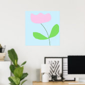 botanische abstrakte Kunst Poster (Heimbüro)