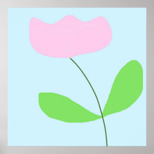 botanische abstrakte Kunst Poster