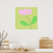 botanische abstrakte Kunst Poster (Küche)