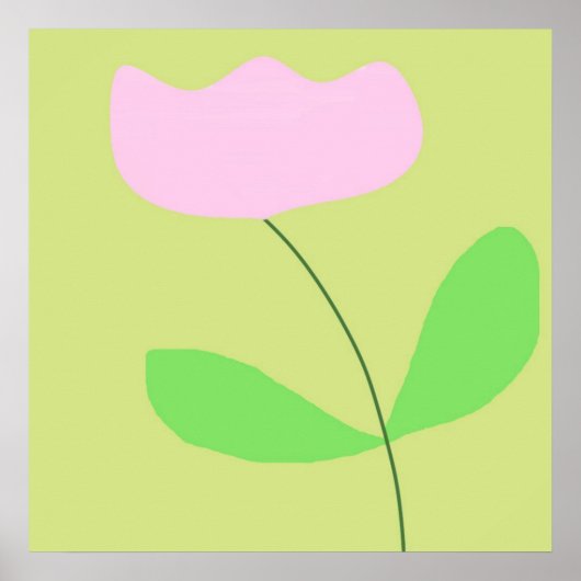 botanische abstrakte Kunst Poster (Vorne)