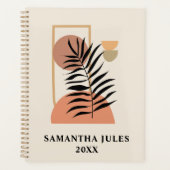 Botanische Abstrakte Terracotta auf dem Monte Boho Planer (Vorderseite)