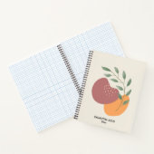 Botanische Abstrakte Terrakotta auf dem Boh Notizblock (Innenseite)