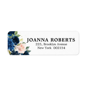 Botanische Adresse des Navy Blue Blush Pink Rose