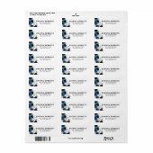 Botanische Adresse des Navy Blue Blush Pink Rose (Vorne)
