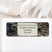 Botanische Adressetiketten aus Schiefer (Insitu)