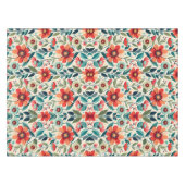 Botanische AI Floral Elegance Tableclout Tischdecke (Vorderseite (Horizontal))