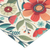 Botanische AI Floral Elegance Tableclout Tischdecke (Schrägansicht)