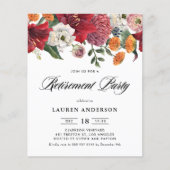 Botanische Amaryllis-Party Einladung (Vorderseite)