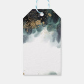 Botanische Ampersand Gold Green Wedding Vielen Dan Geschenkanhänger (Rückseite)