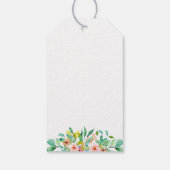 Botanische Ananas Beach Hochzeitstorte Geschenkanhänger (Rückseite)