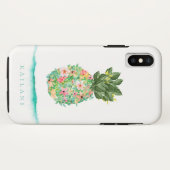Botanische Ananas Case-Mate iPhone Hülle (Rückseite (Horizontal))