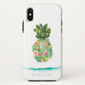 Botanische Ananas Case-Mate iPhone Hülle (Rückseite)