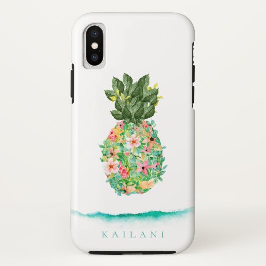 Botanische Ananas Case-Mate iPhone Hülle (Rückseite)