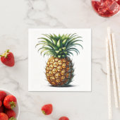 Botanische Ananas Serviette (Beispiel)