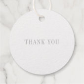 Botanische Anfangszeiten Hochzeitmonographie Geschenkanhänger (Rückseite)