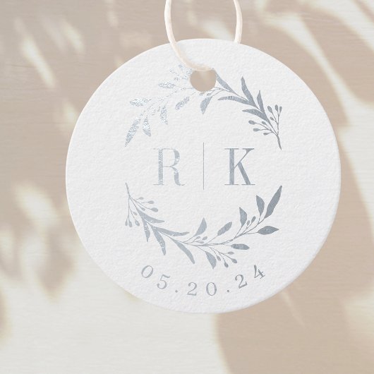 Botanische Anfangszeiten Hochzeitmonographie Geschenkanhänger