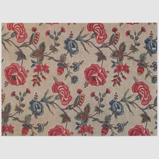 Botanische Antike Jugendstil-Flora Kunstferien Seidenpapier (Vorderseite)