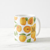 Botanische Apricot-Tasse Kaffeetasse (VorderseiteRechts)