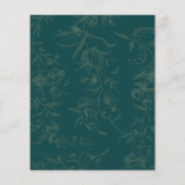 BOTANISCHE AQUAMARINE GOLD-Hochzeit im HAUSHALT -  Flyer (Hinten)