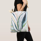 Botanische Aquarellbahn Abstraktes Kunstmuseum Tasche (Von Nahem)