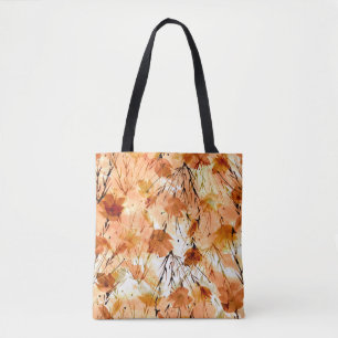 Botanische Aquarellbilder: Muster für Vintage Pfla Tasche