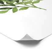Botanische Aquarelldrucke Poster (Ecke)
