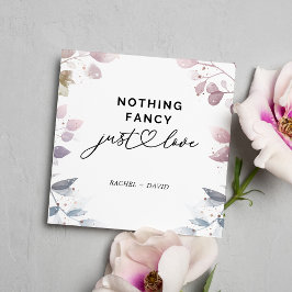 Botanische Aquarelle Wir haben Elopement Cards Einladung