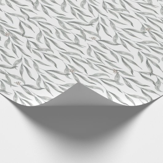 Botanische Aquarellfarben-Blätter Australischer Eu Geschenkpapier (Ecke)