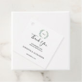 Botanische Aquarellfarben Blätter Danke für Ihre H Geschenkanhänger (Beispiel)