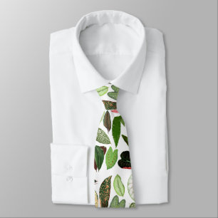 Botanische Aquarellfarben Vintage Grünflächen Blät Krawatte
