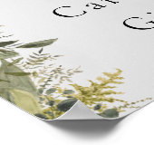 Botanische Aquarellgarten Schilder (Ecke)