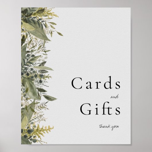 Botanische Aquarellgarten Schilder (Vorne)