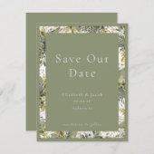 Botanische Aquarellwiesen Save the Date (Vorne/Hinten)